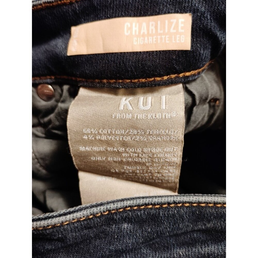 Kut From The Kloth Charlize Cigarette Leg Jeans High Rise Blue Size 4 28 X 27 - Picture 5 of 9